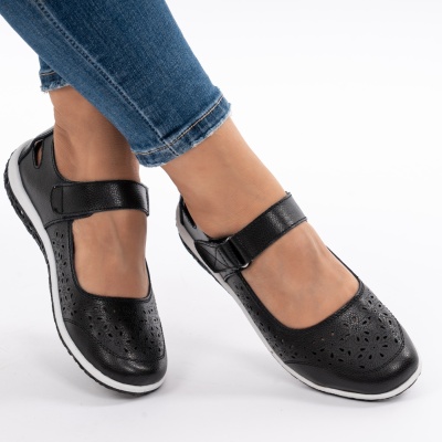 Sandale Piele Naturala Negre AN2859