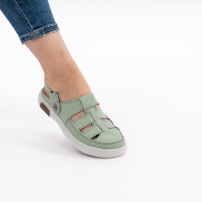 Sandale Piele Naturala Verde AN2018