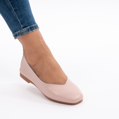 Balerini Piele Naturala AN9178 Roz