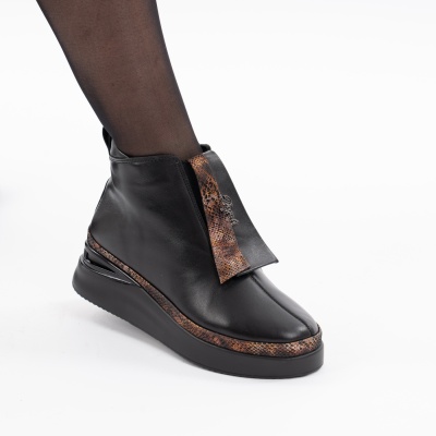Ghete Piele Naturala Negru 061 2000