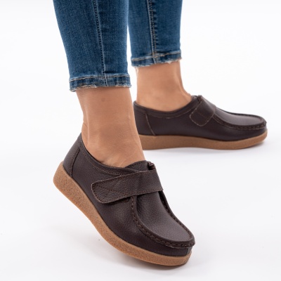 Pantofi Casual Piele Naturala WK 213C Maro