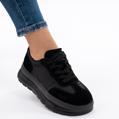 Pantofi Piele Naturala Talpa RELAX A03-1 Negri