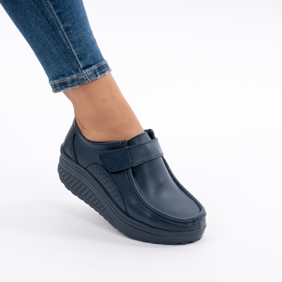 Pantofi Talpa Ortopedica Piele Naturala AN333 Navi