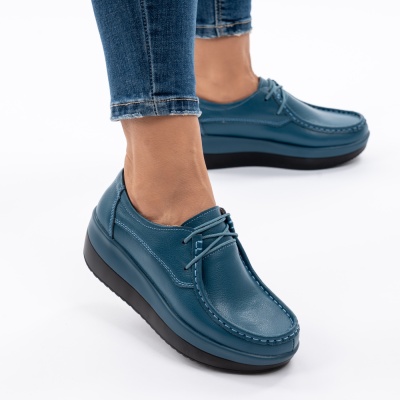 Pantofi Talpa Ortopedica Piele Naturala IT BLUE 1136