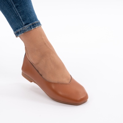 Balerini Piele Naturala AN9178 Camel