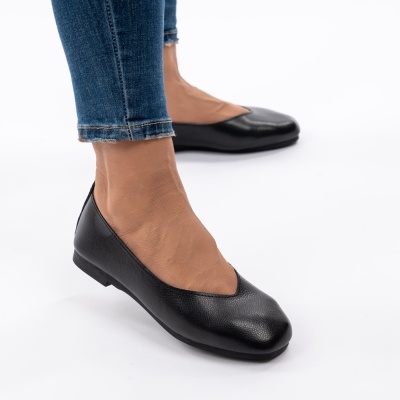 Balerini Piele Naturala AN9178  Negru