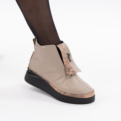 Ghete Piele Naturala Bej 061 2000