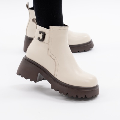 Ghete Piele Naturala Bej 80830-6