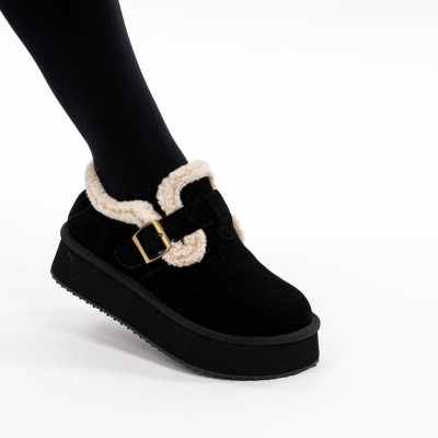 Ghete Piele Naturala Imblanite tip UG Negru 8871