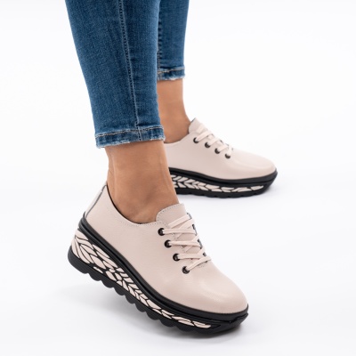 Pantofi Casual Piele Naturala JY5096 Roz