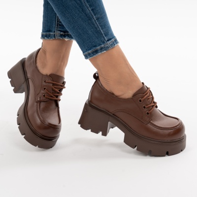 Pantofi Casual Piele Naturala Maro AN50318
