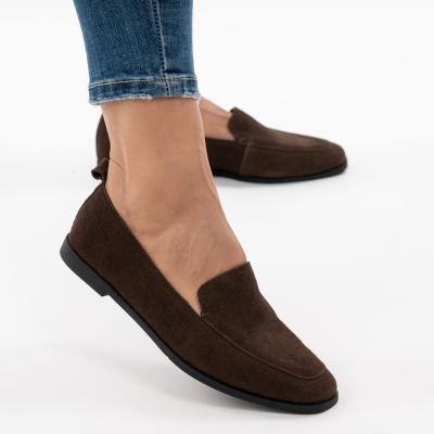Pantofi Casual Piele Naturala Maro R835