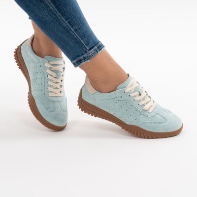 Pantofi Sport Piele Naturala Blue AN25981