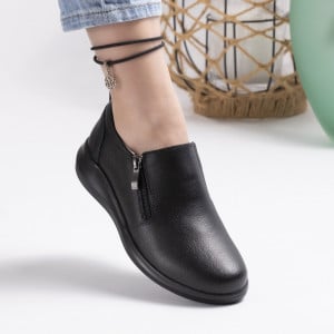 Pantofi Talpa Flexibila Piele Naturala T-3100 Negri