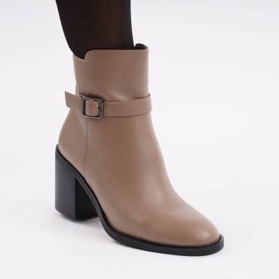 Botine Piele Naturala KHAKI SN5002