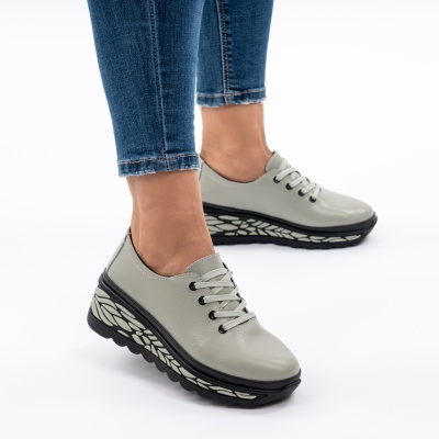 Pantofi Casual Piele Naturala JY5096 Verde