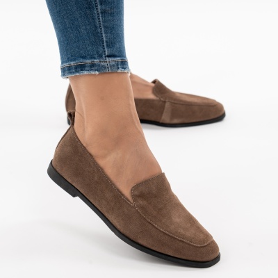 Pantofi Casual Piele Naturala Kahki R835