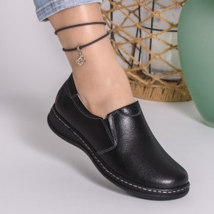 Pantofi Casual Piele Naturala Negri AP2115