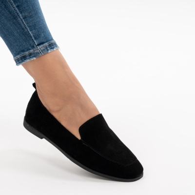 Pantofi Casual Piele Naturala Negru R835