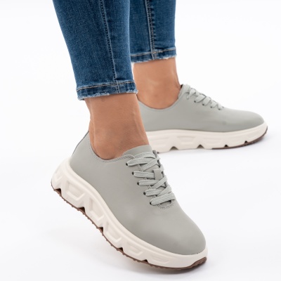 Pantofi Piele Naturala Talpa RELAX F002-534 Verde