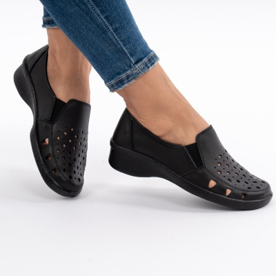 Pantofi Sport Piele Naturala 02-13 Negru
