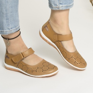 Sandale Piele Naturala Camel AN2858