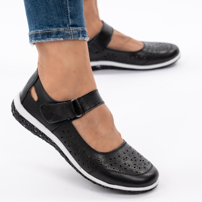 Sandale Piele Naturala Negre AN2859
