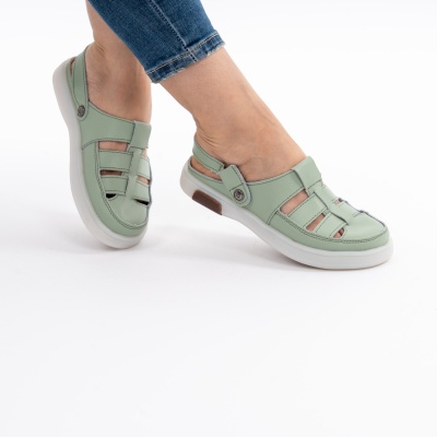 Sandale Piele Naturala Verde AN2018