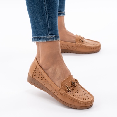 Balerini Piele Naturala 228 Camel