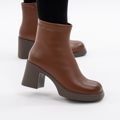 Botine Piele Naturala Maro 1350