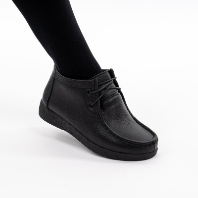 Ghete Imblanite Piele Naturala BLACK 212-1B