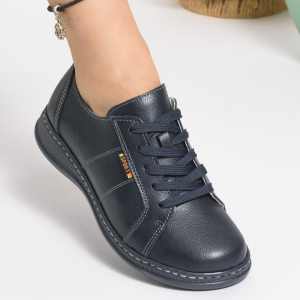 Pantofi Casual Piele Naturala AP2111 Albastru