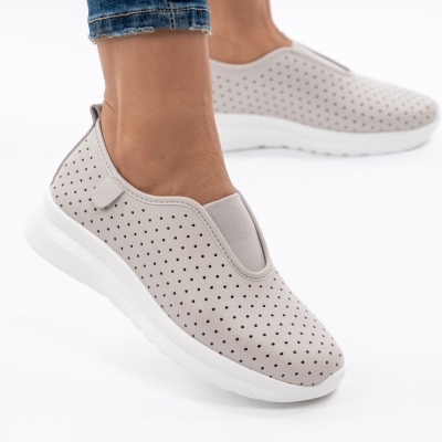 Pantofi Casual Piele Naturala Bej MM260
