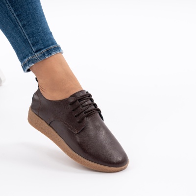 Pantofi Casual Piele Naturala Maro AN1121-5