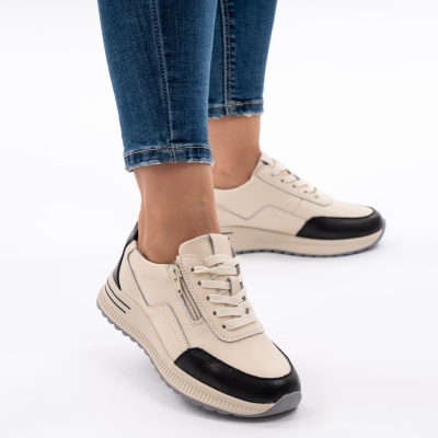 Pantofi Casual Piele Naturala Negri AN256