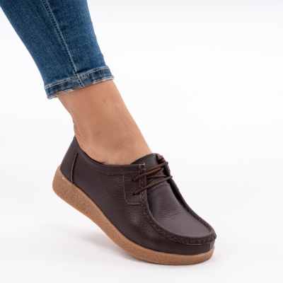 Pantofi Casual Piele Naturala WK 212C Maro