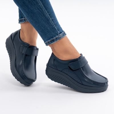 Pantofi Talpa Ortopedica Piele Naturala AN333 Navi