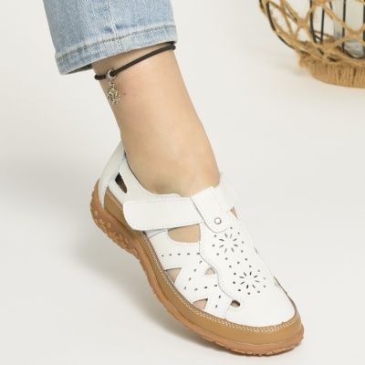 Pantofi Tip Sandale Piele Naturala Camel AN2857