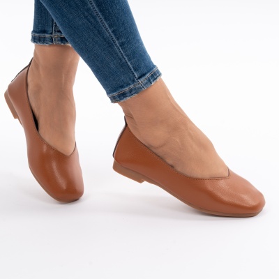 Balerini Piele Naturala AN9178 Camel