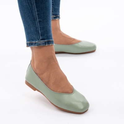 Balerini Piele Naturala AN9178 Verde