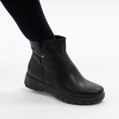 Cizme Piele Naturala Fermoar Negre 2807