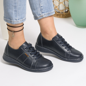 Pantofi Casual Piele Naturala AP2111 Albastru