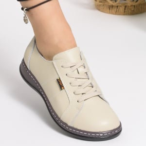 Pantofi Casual Piele Naturala AP2111 BEJ