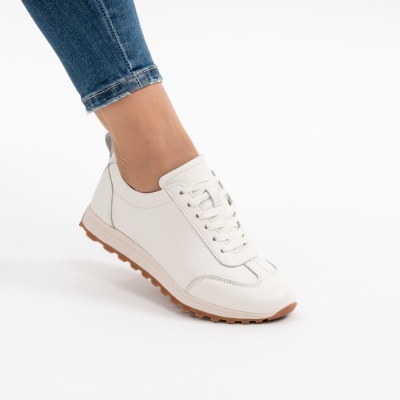 Pantofi Casual Piele Naturala Bej F002-642