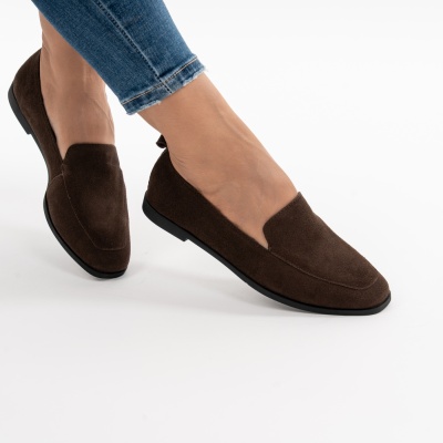 Pantofi Casual Piele Naturala Maro R835