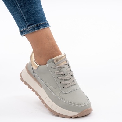 Pantofi Casual Piele Naturala Verde F001-892