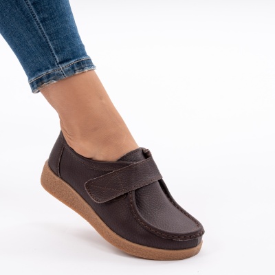 Pantofi Casual Piele Naturala WK 213C Maro