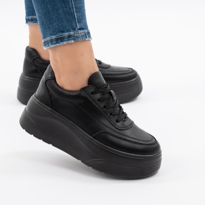 Pantofi Piele Naturala Negru F005-033