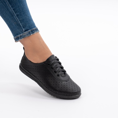 Pantofi Sport Piele Natturala 72-05 Negru