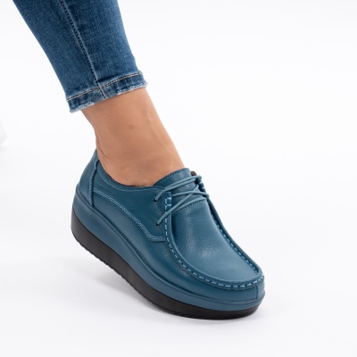 Pantofi Talpa Ortopedica Piele Naturala IT BLUE 1136